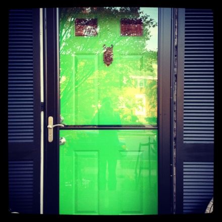 Green door